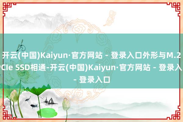 开云(中国)Kaiyun·官方网站 - 登录入口外形与M.2 PCIe SSD相通-开云(中国)Kaiyun·官方网站 - 登录入口